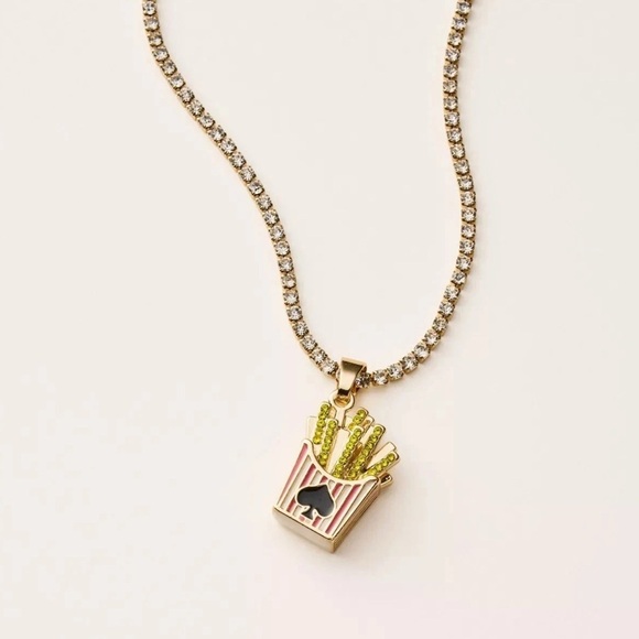 Kate Spade x Target NIB French Fry Necklace - Picture 2 of 5